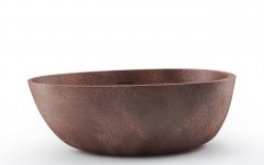 Spoon 2 Egg Shaped Bronze Solid Surface Bathtub 01